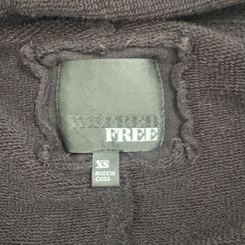 Wilfred Free Black Oversized Cozy Hoodie Jacket XS - Picture 7 of 8